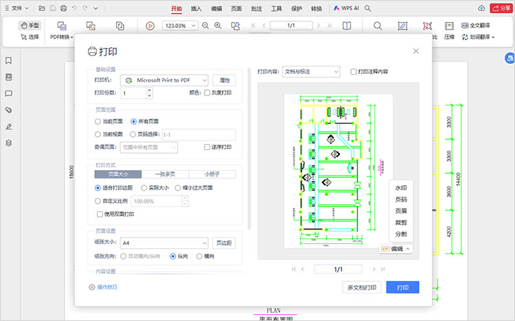 使用虚拟打印机进行转换