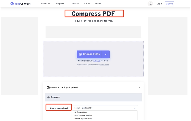 使用FreeConvert操作步骤一