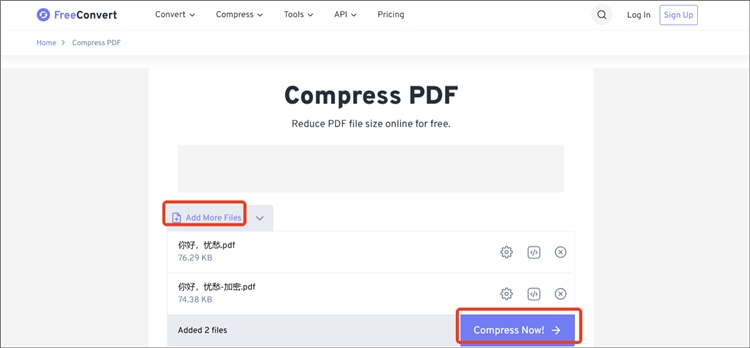 使用FreeConvert操作步骤二