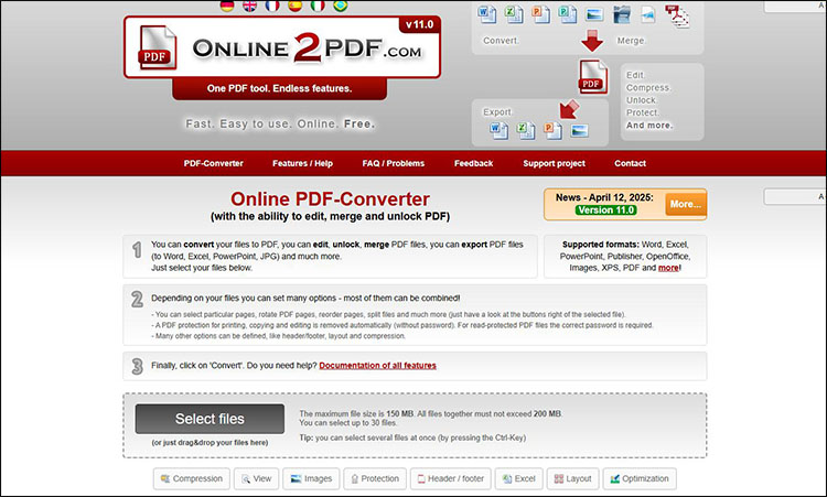 五、Online2PDF